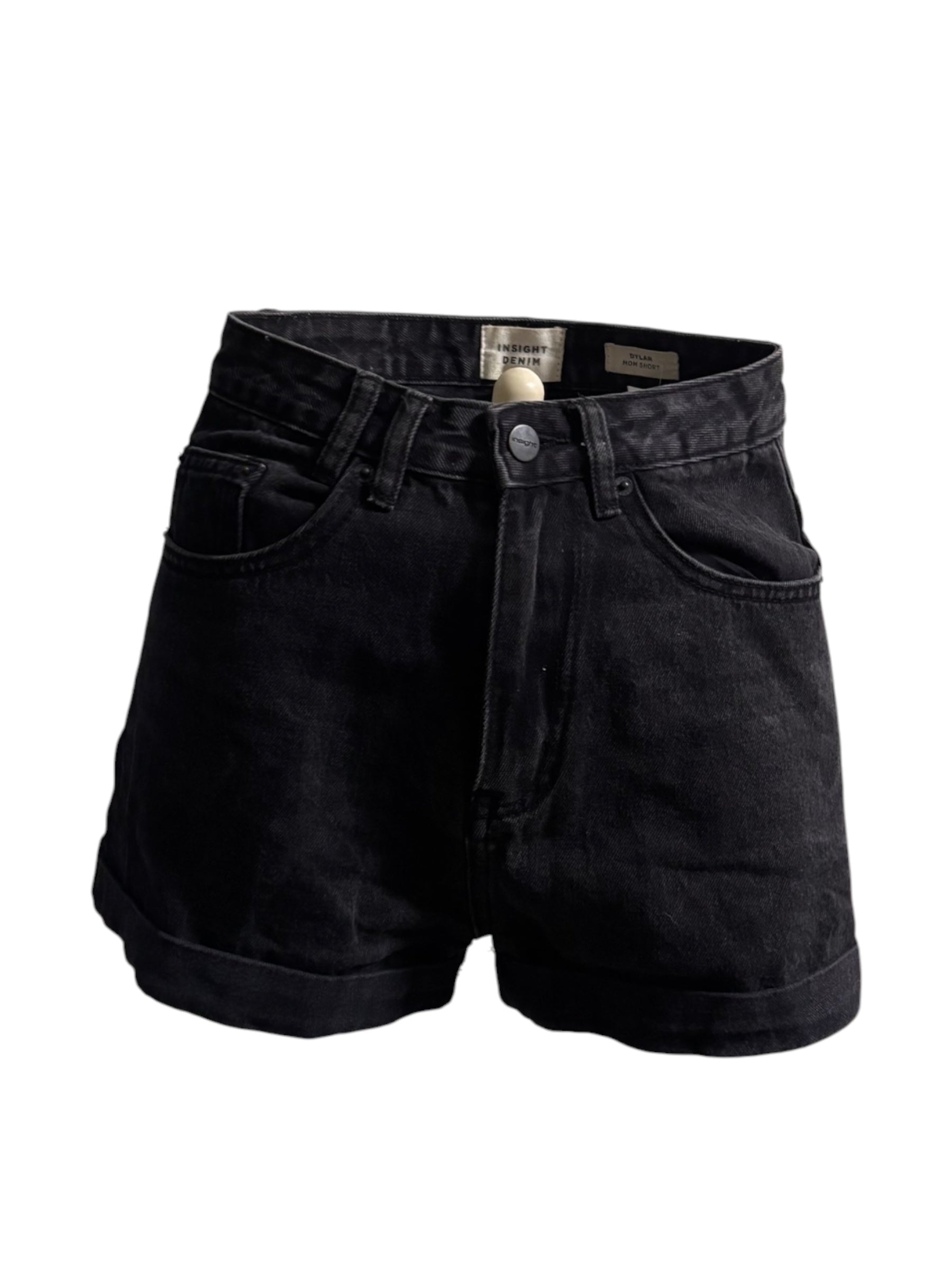 Black Denim Shorts