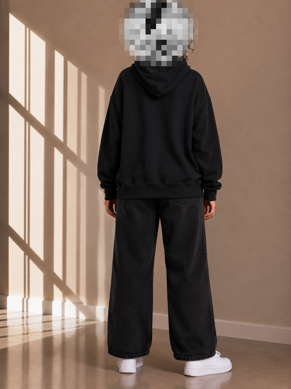 Black Zip Up Hoodie