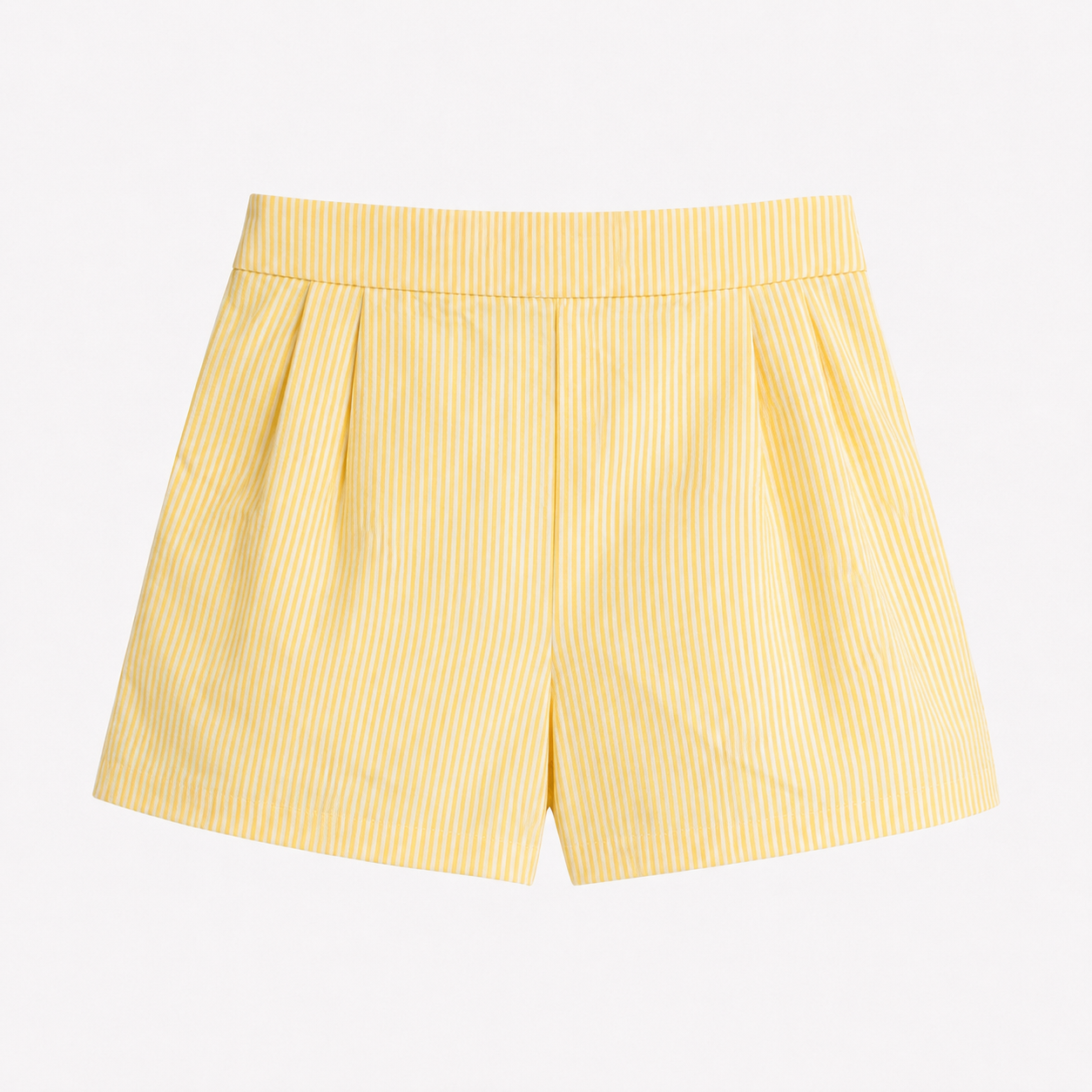Yellow Pinstripe Shorts