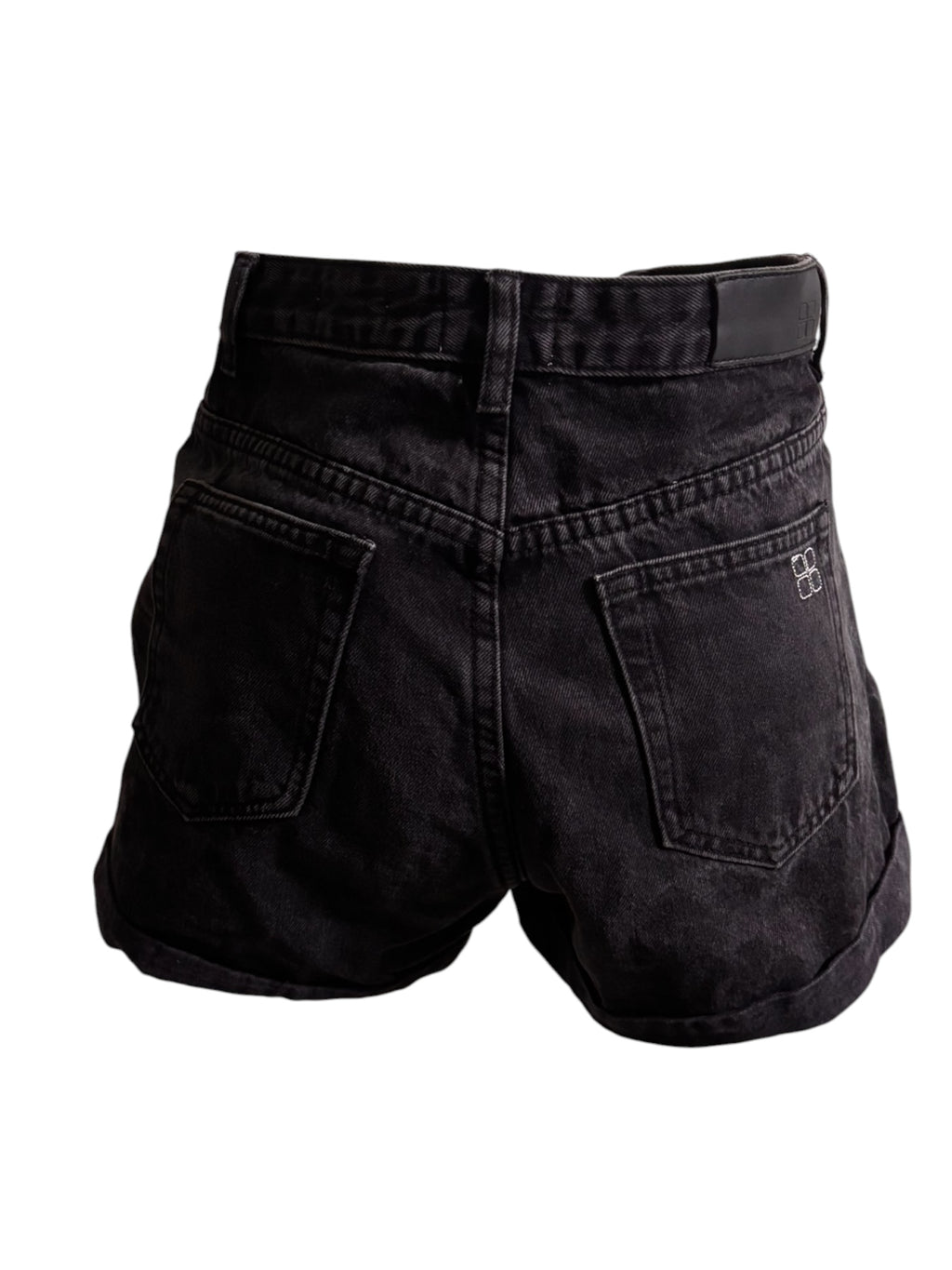 Black Denim Shorts