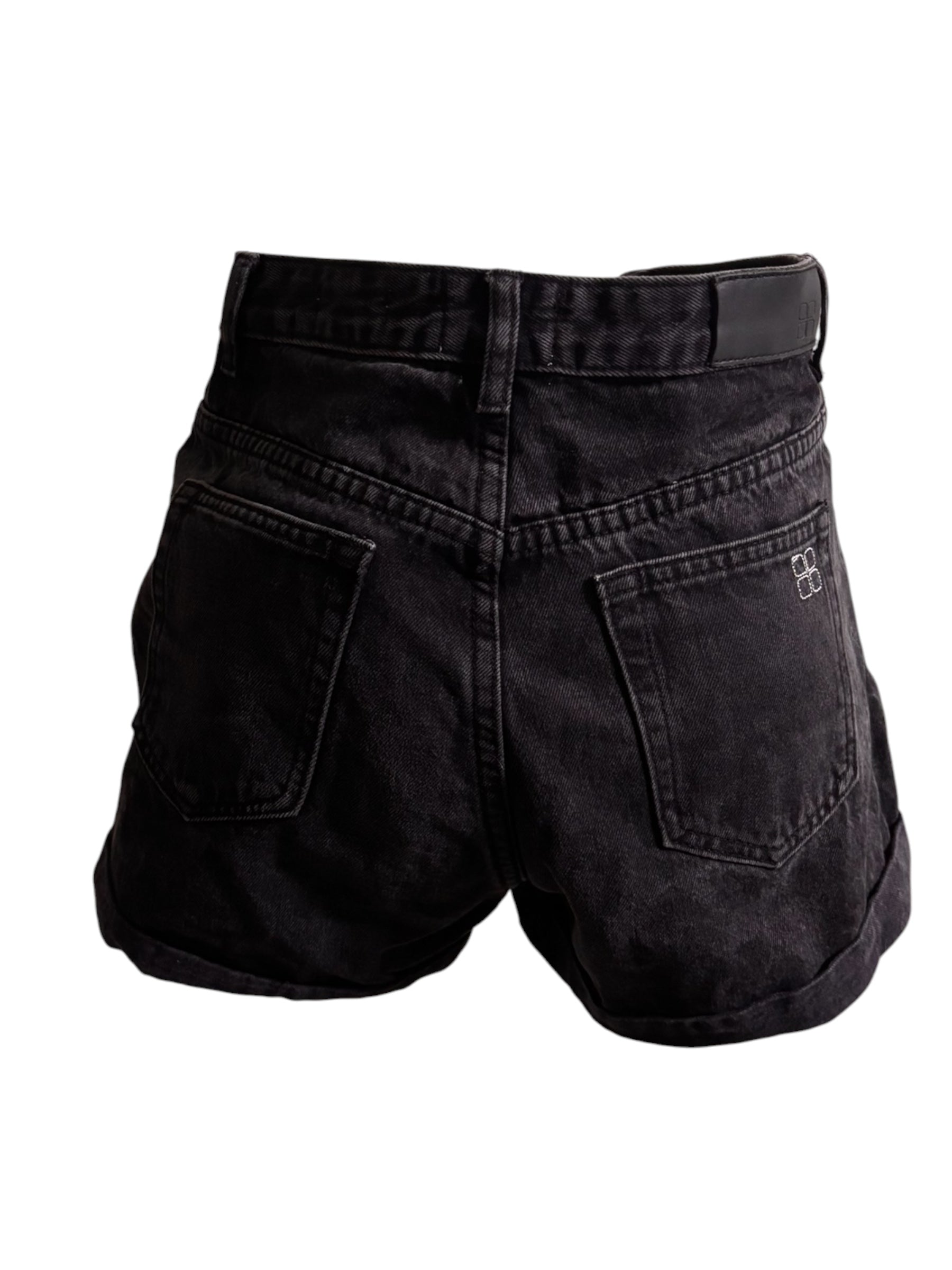 Black Denim Shorts