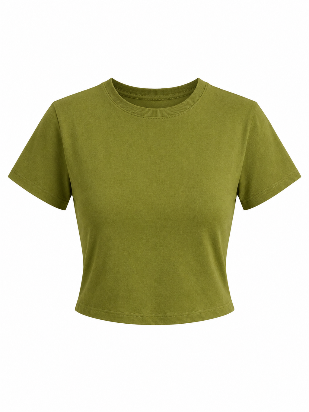 Lime Green Cropped Tee