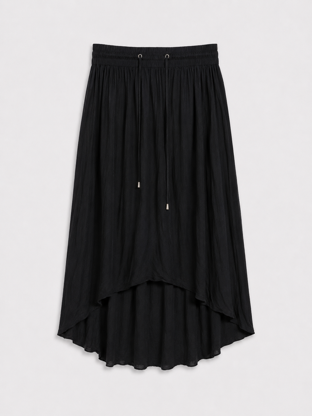 Black High-Low Maxi Skirt