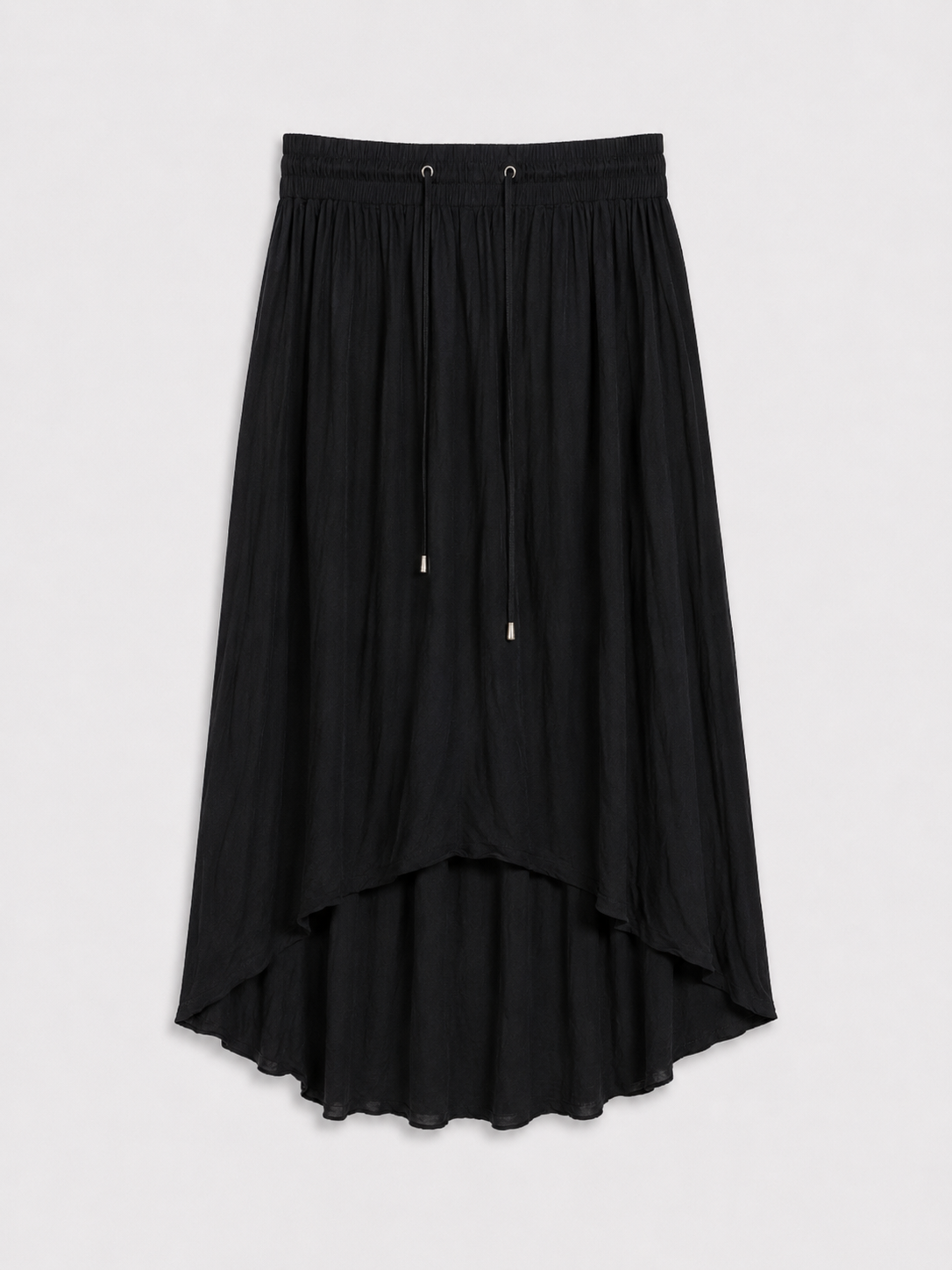 Black High-Low Maxi Skirt