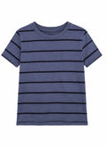 Blue & Navy Striped T-Shirt