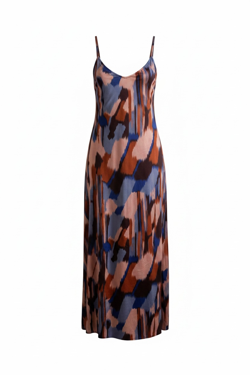 Abstract Print Dress