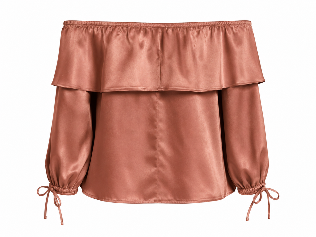 Satin Off Shoulder Top