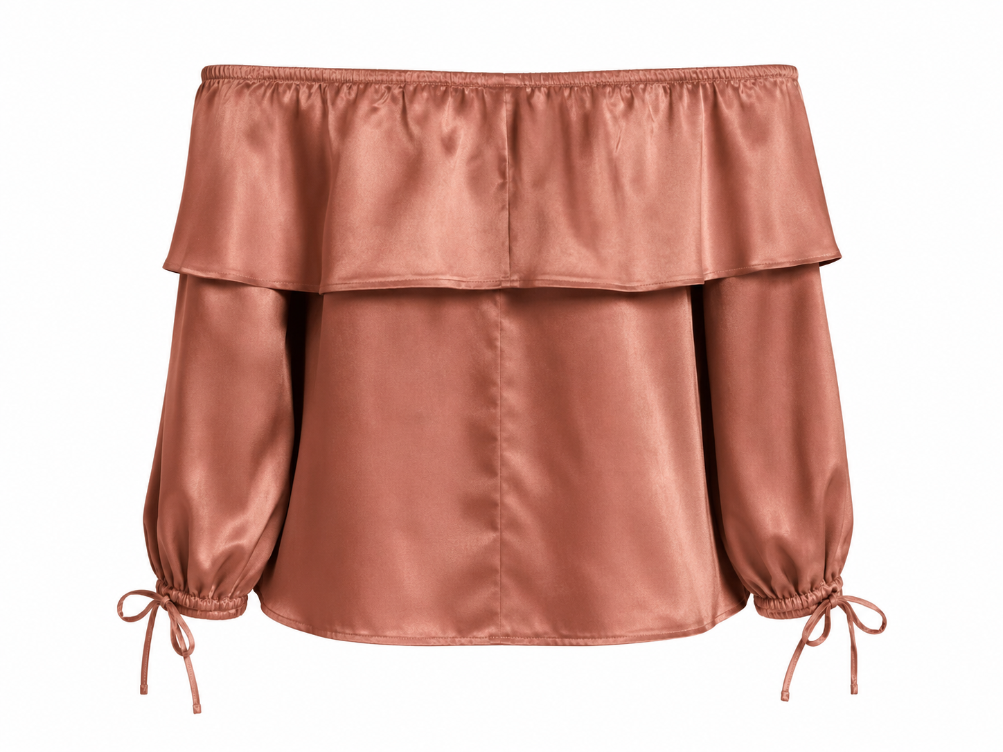 Satin Off Shoulder Top