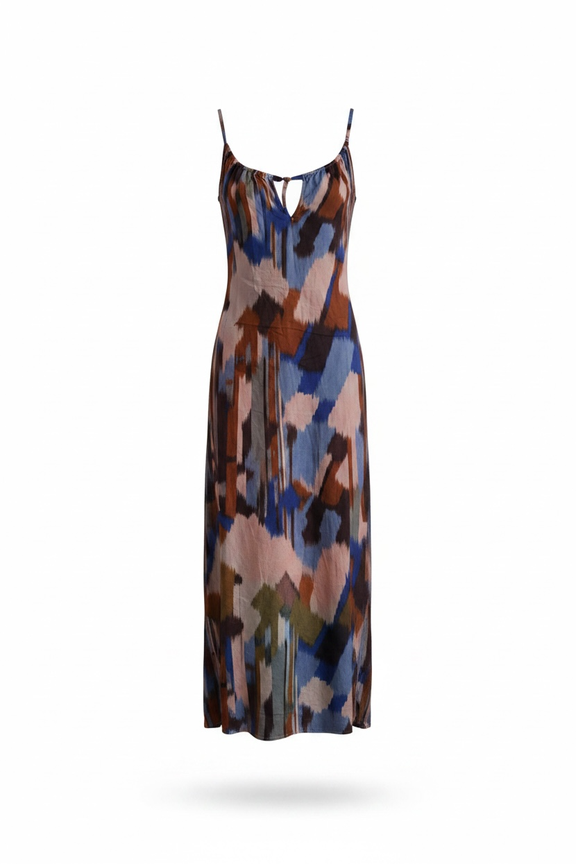 Abstract Print Dress