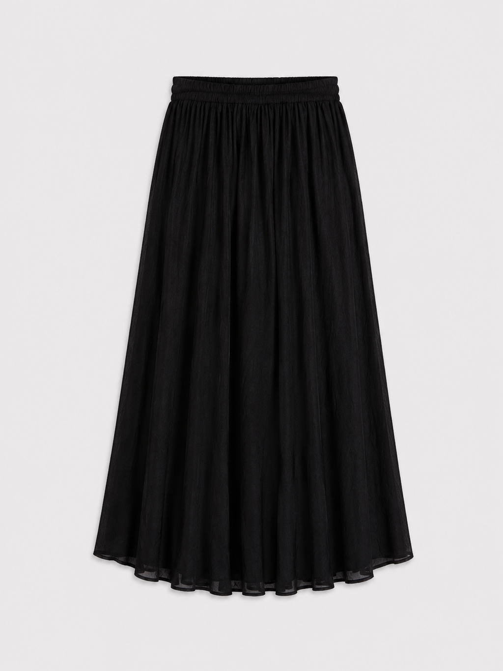 Black High-Low Maxi Skirt
