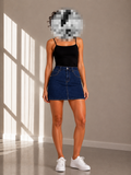 Denim Mini Skirt