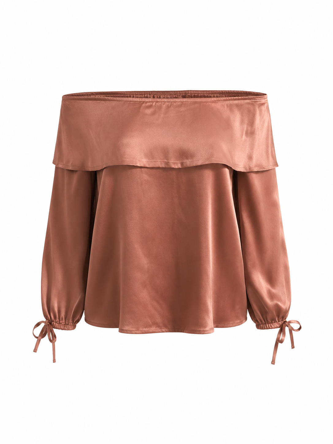 Satin Off Shoulder Top