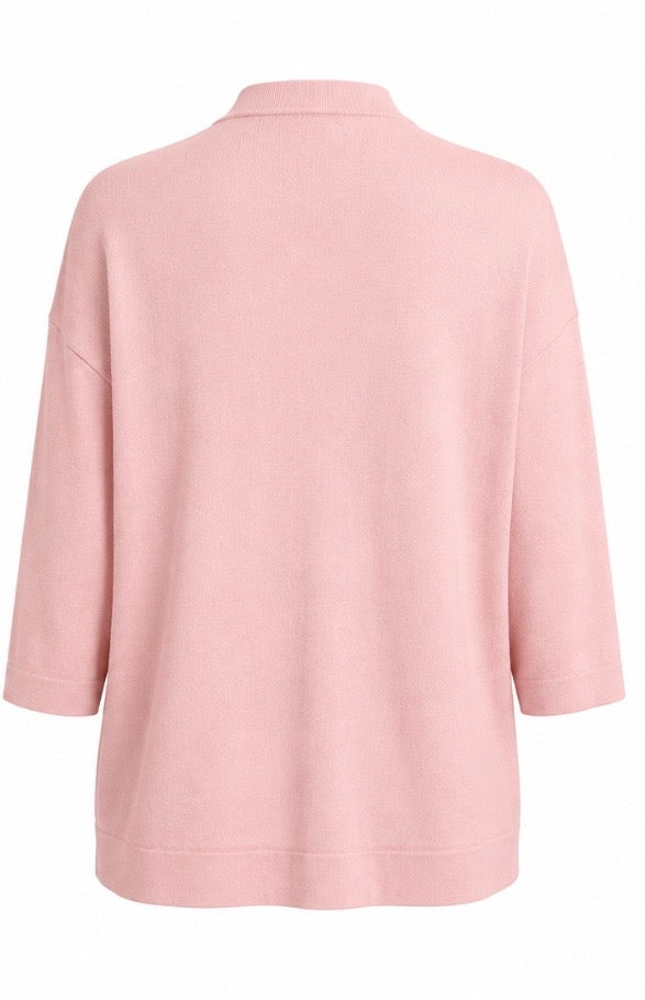 Blush Pink Open Front Cardigan