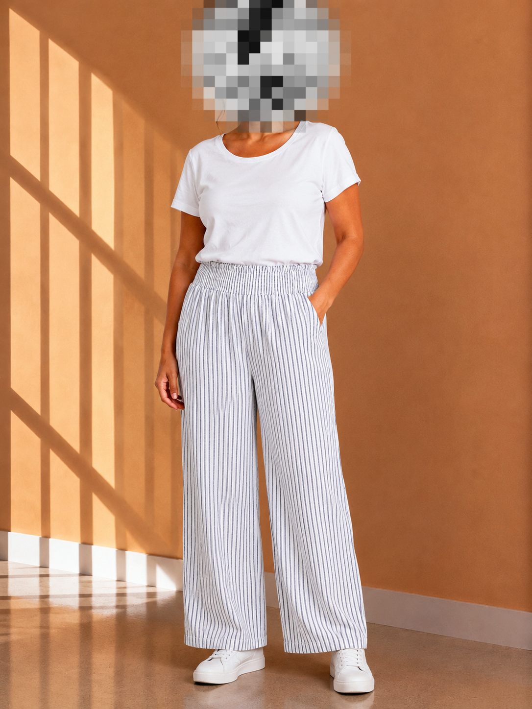 Striped Wide Leg Pants