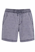 Grey Shark Print Shorts