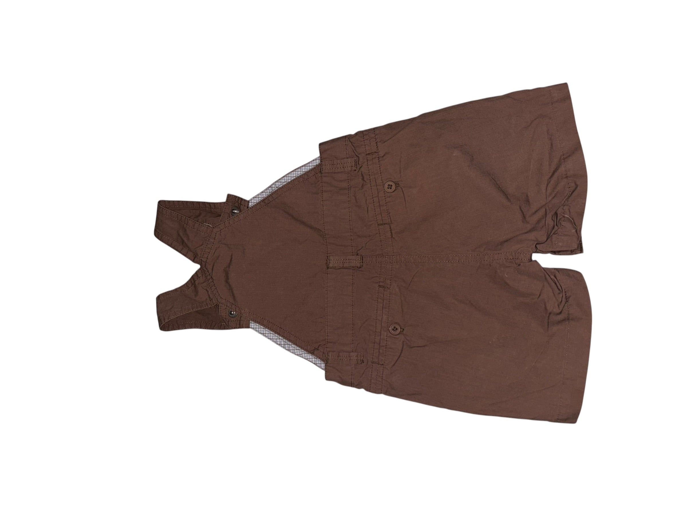 Baby Brown Short Overalls