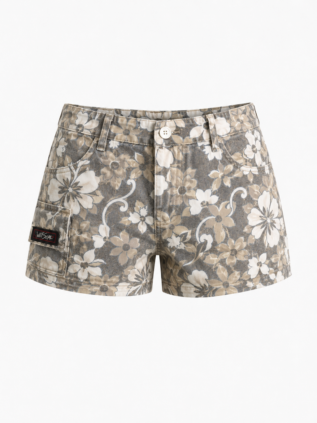 Wet Seal Floral Cargo Shorts