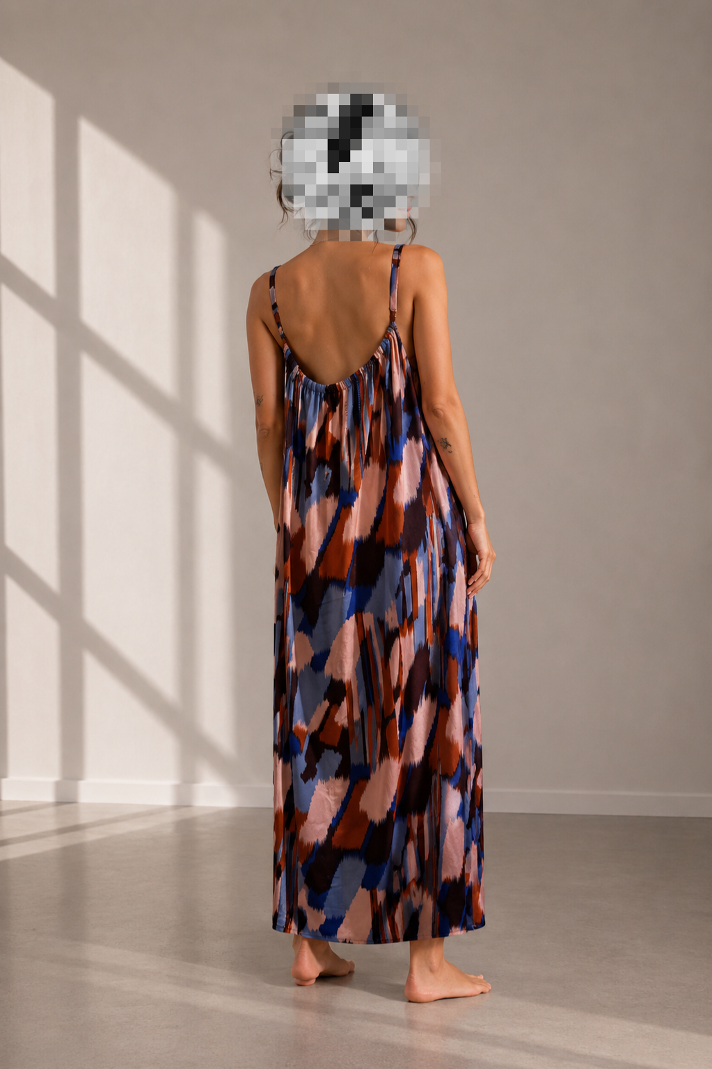 Abstract Print Dress