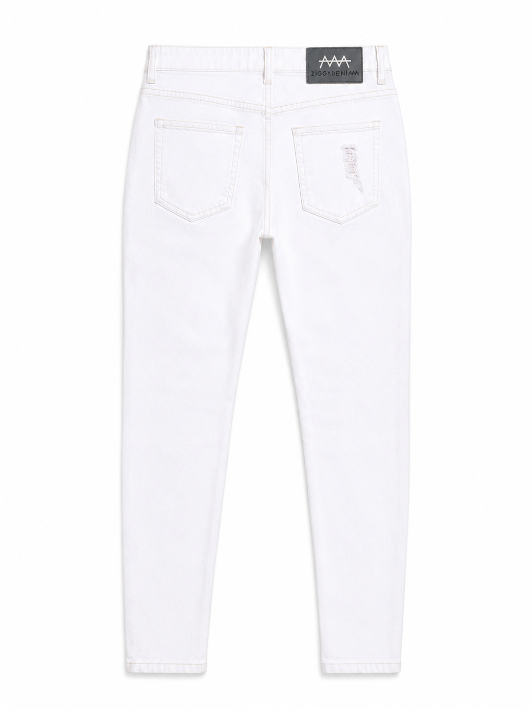 White Distressed Skinny Jeans