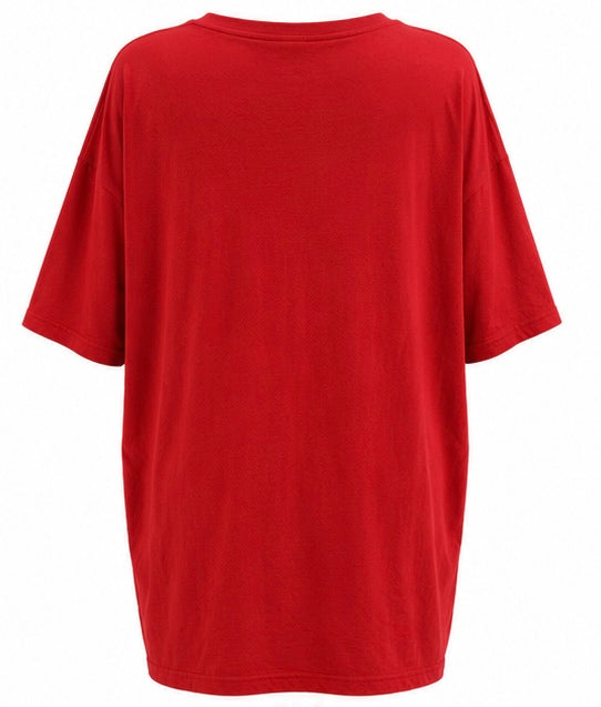 Red Holly Jolly Santa Graphic Tee