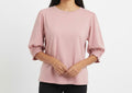 Blush Pink 3/4 Sleeve Top