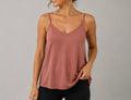 Brown V Neck Singlet