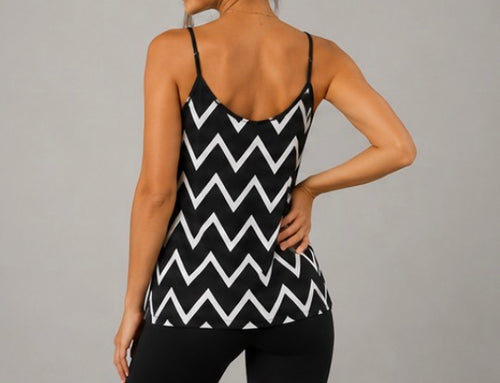 Black & White Chevron Cami