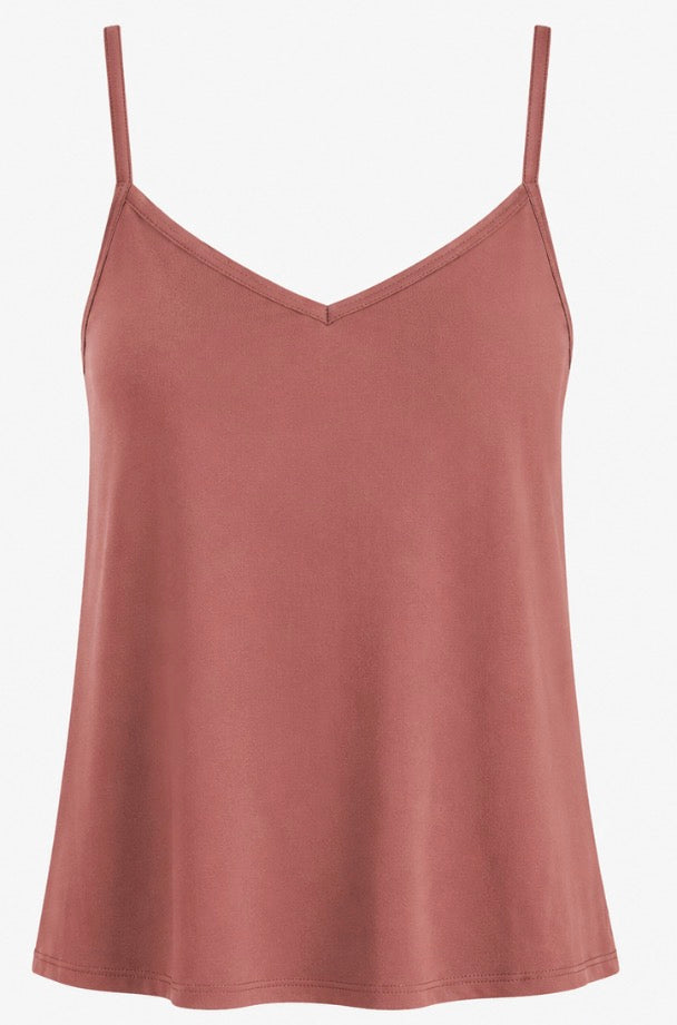 Brown V Neck Singlet