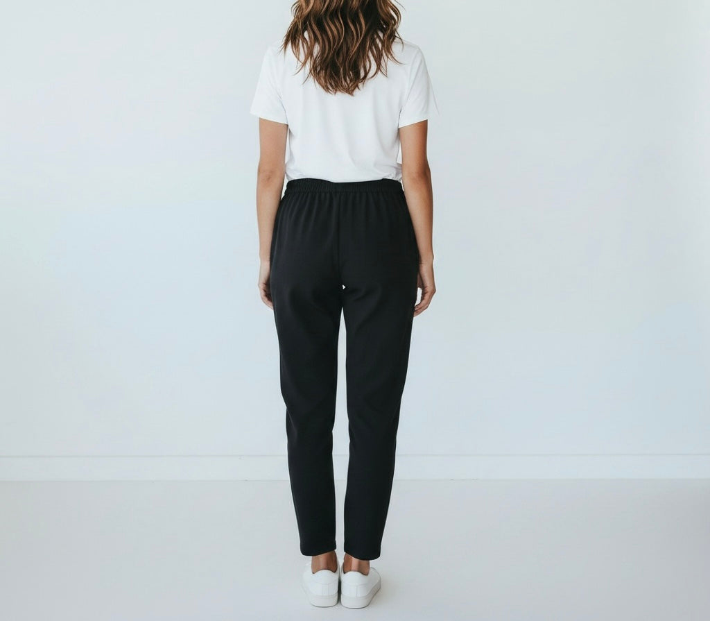 Black Tapered Pants