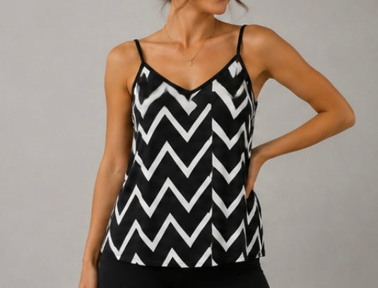 Black & White Chevron Cami