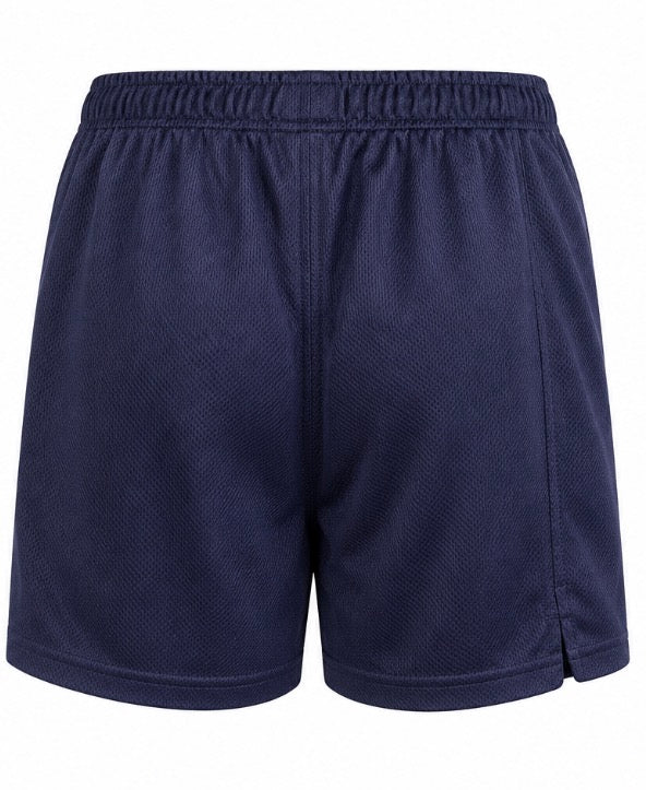 Navy Drawstring Mesh Shorts