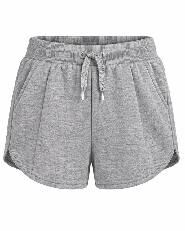 Grey Drawstring Sweat Shorts