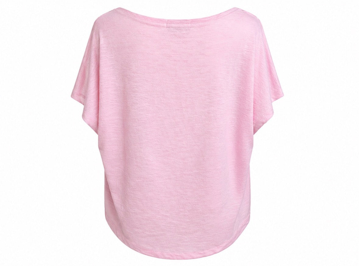 Blush Pink Relaxed Fit Top