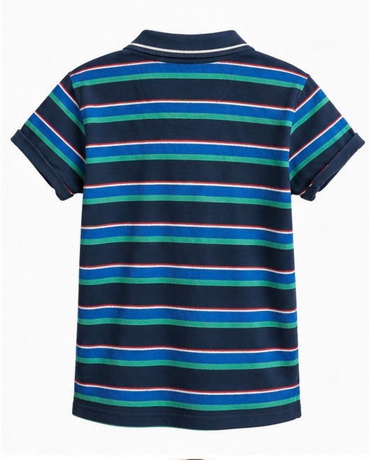 Minoti Boys Striped Polo Shirt