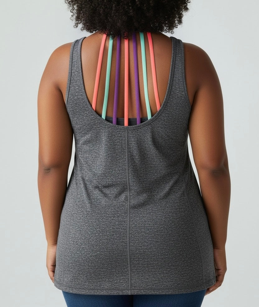 Grey Racerback Tank