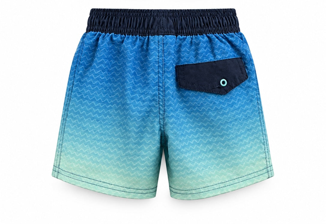 Blue Ombré Boys Swim Shorts