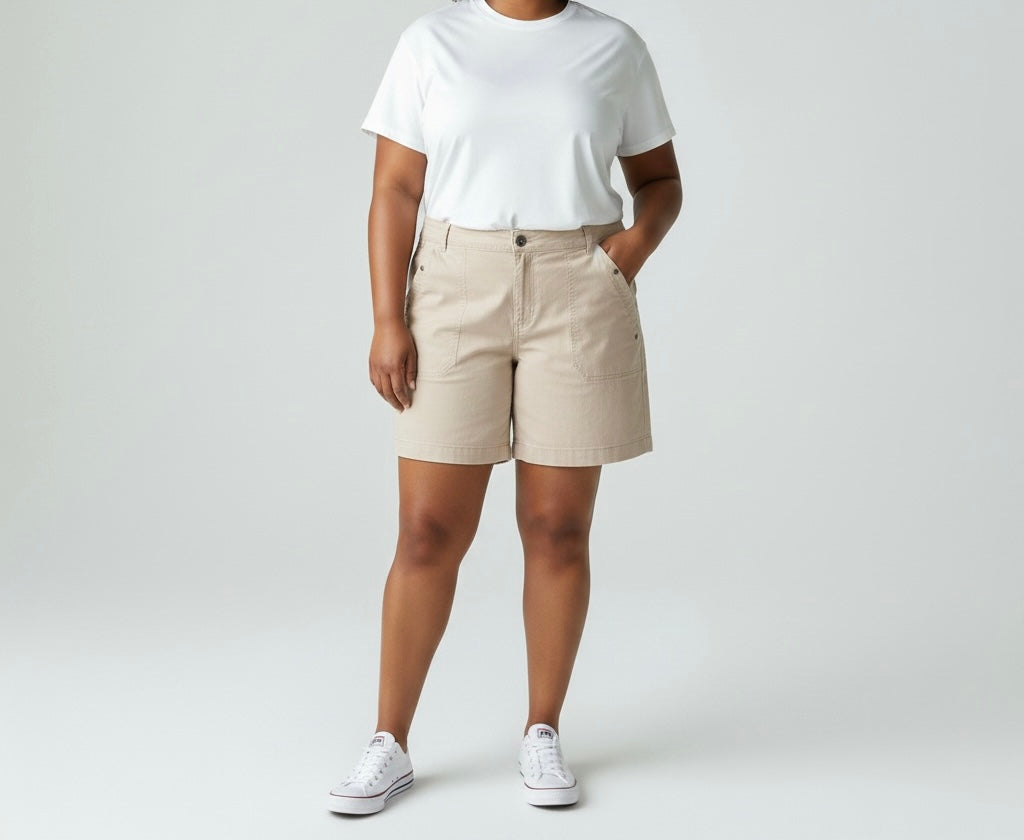 Beige Bermuda Shorts