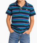 Minoti Boys Striped Polo Shirt