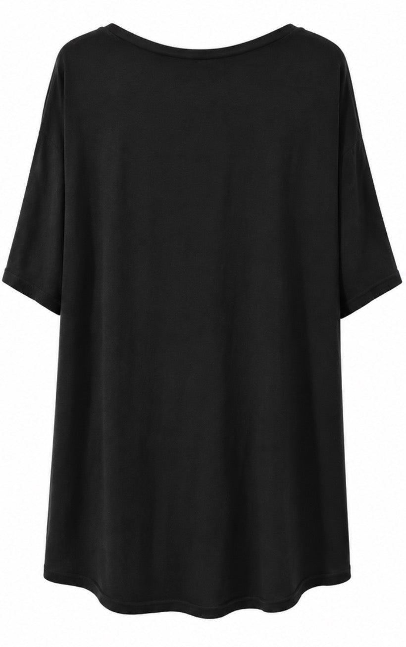 Black Graphic Tee