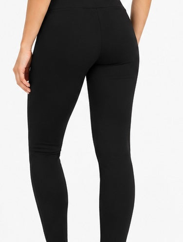 Black Logo Full Length Leggings