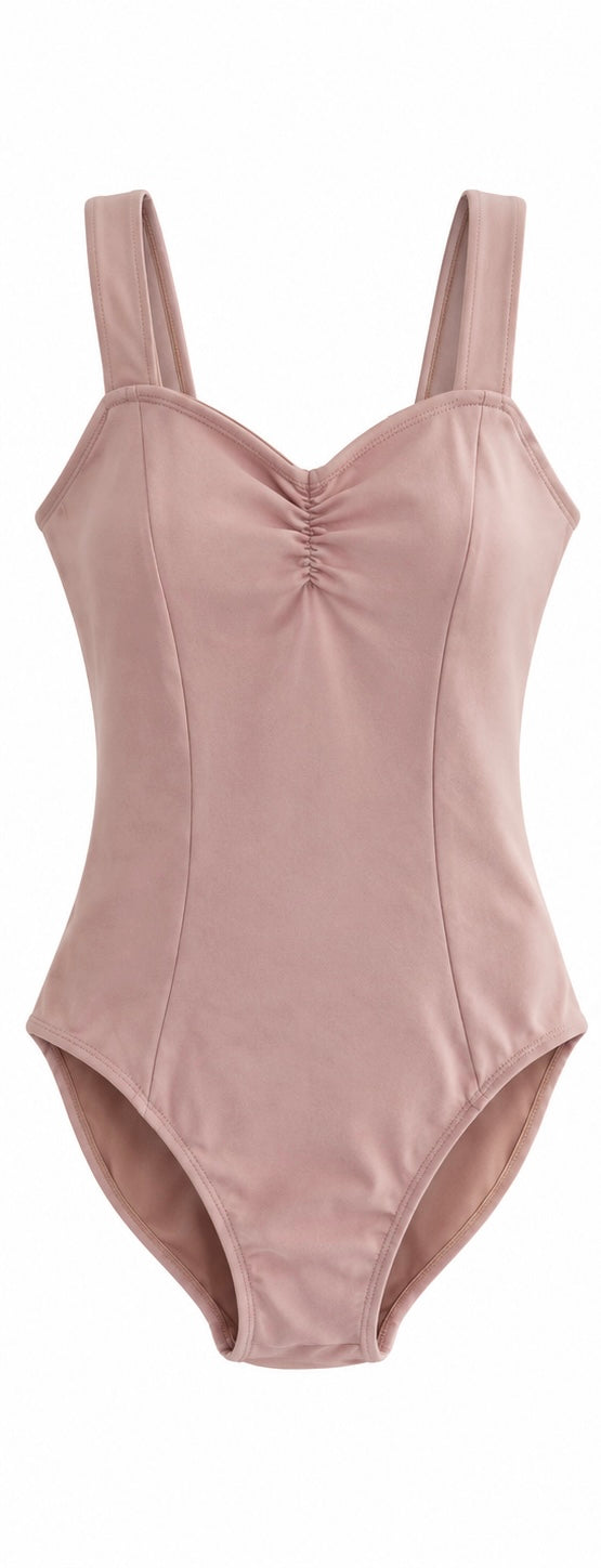 Dusty Pink Ruched Camisole Leotard