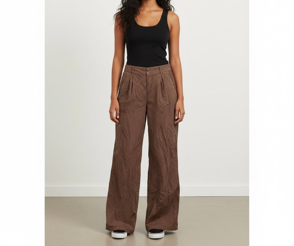 Brown Wide Leg Pants