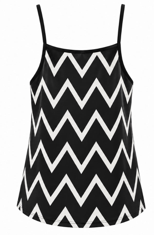 Black & White Chevron Cami