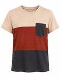 Colour Block Pocket T-Shirt