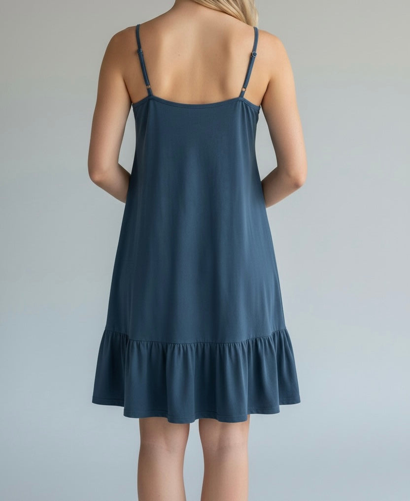 Frill Hem Mini Dress