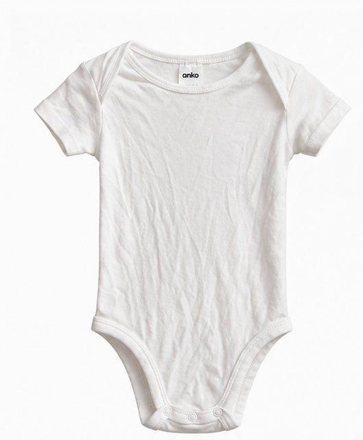 Baby White Short Sleeve Bodysuit