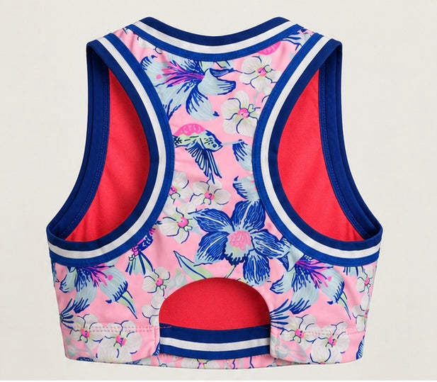 Floral Sports Crop Top