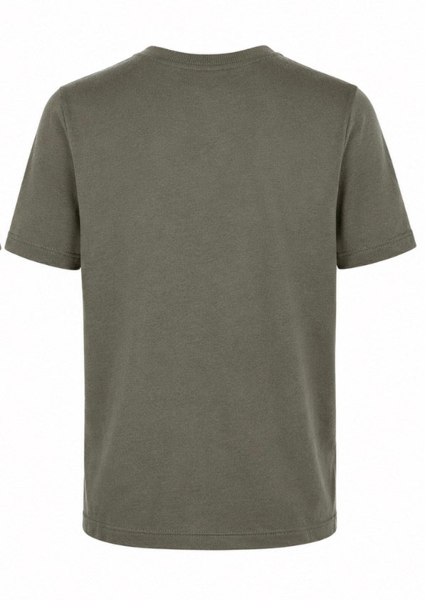 Khaki “Good Vibes Ahead” Graphic T-Shirt