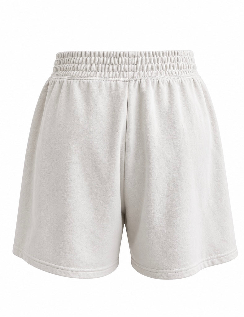 Cream Pull On Shorts