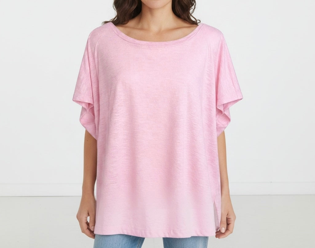 Blush Pink Relaxed Fit Top